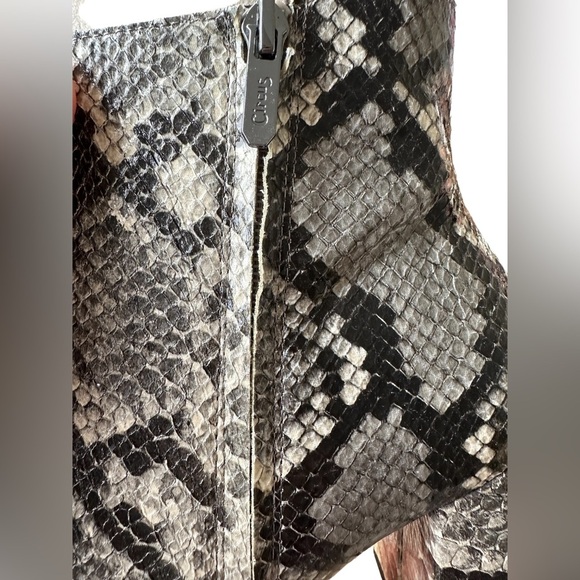Circus by Sam Edelman Snake Print Heeled Boots - Picture 6 of 7